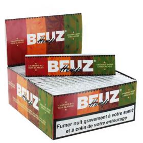 BEUZ - Boite de 50 carnets de feuilles Slim HEMP 100% Chanvre BIO